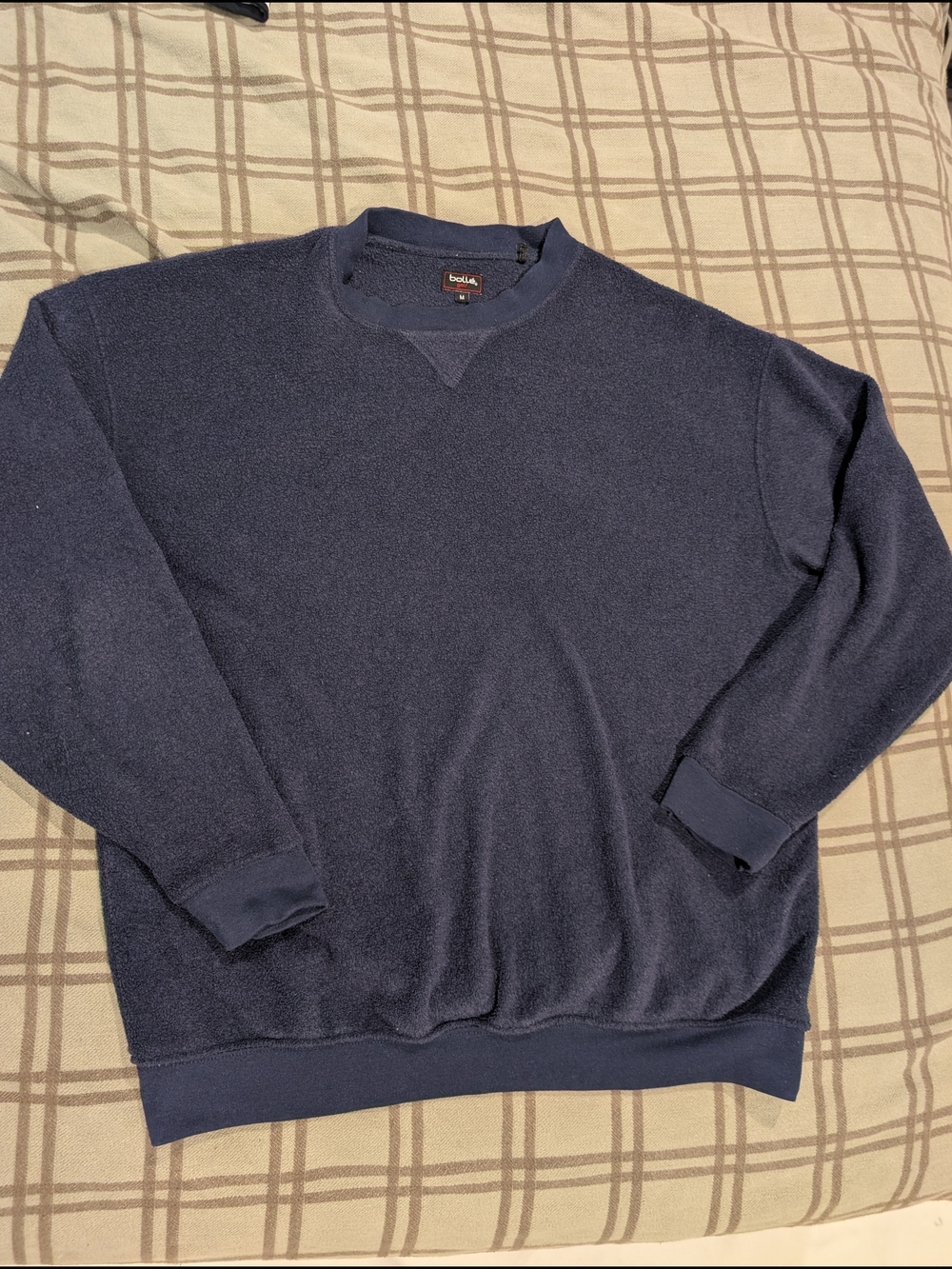 bolle Navy Men's Crewneck Sweatshirt